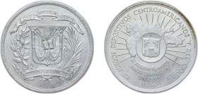 Dominican Republic Fourth Republic 1974 1 Peso (Central American and Caribbean Games) Silver (.900) Royal Mint (50000) 26.8g BU KM 35