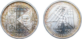 Germany Federal Republic of Germany 1996 A 10 Deutsche Mark (Kolpingwerk) Silver (.625) Berlin Mint (5600000) 15.5g BU KM 188 J 463 Schön 187