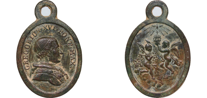 Italy Papal States Italian states ND(1831-1846) Religious medal - Gregory XVI Co...