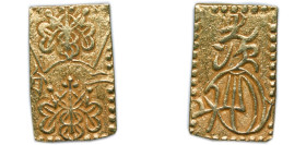 Japan Tokugawa Shogunate 1868 - 1869 2 Bu - Meiji (Edo Mint) Gold (.223) (Au 22.3%, Ag 77.7%) Edo Mint (6403287) 3g AU C 21d DHJ 8.32 JNDA 9-29 Fr 22