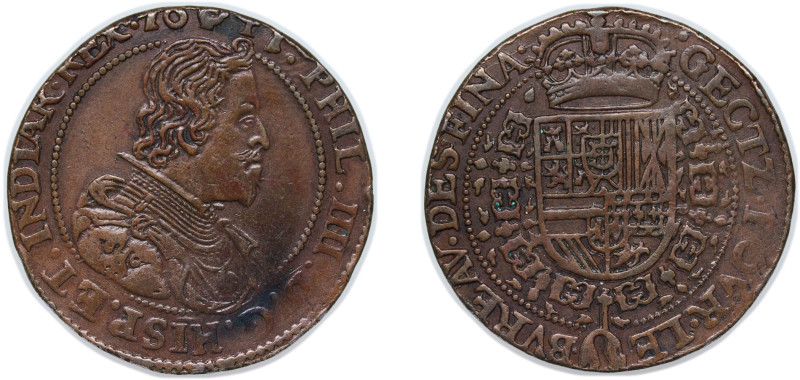 Low countries feudal Duchy of Brabant Spanish possession 1641 Counter token - Ph...