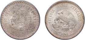 Mexico United Mexican States 1948 Mo 5 Pesos Silver (.900) Mexico City Mint (26740000) 30.1g UNC KM 465