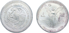 Mexico United Mexican States 1994 Mo 1 Onza "Libertad" Silver (.999) Mexico City Mint (400000) 31.3g BU KM 494