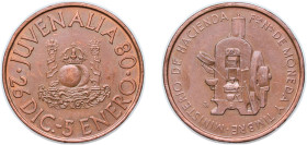 Mexico United Mexican States 1980 Medal - Ministerio de Hacienda Copper Mexico City Mint 15.1g AU