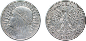 Poland Second Republic 1932 MW 10 Złotych (Polonia) Silver (.750) Warsaw Mint (3100000) 22g XF Y 22 Schön 21