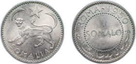 Somalia Italian Somaliland Trust Territory 1950 1 Somalo Silver (.250) Rome Mint (11480000) 7.6g UNC KM 5 Schön 5