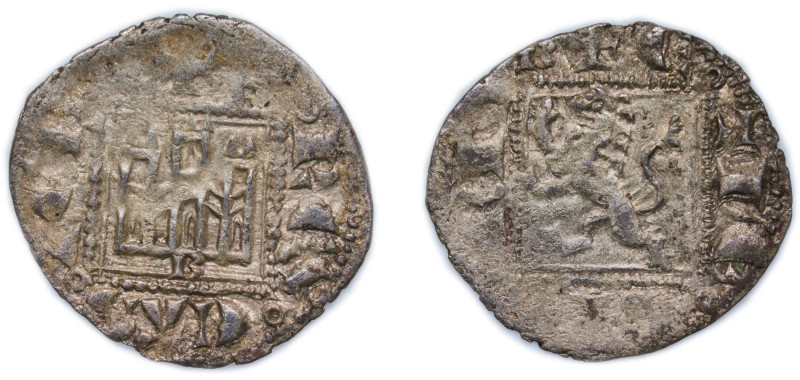 Spain Kingdom of Castile and Leon 1331 - 1332 Dinero - Alfonso XI (Burgos) Billo...