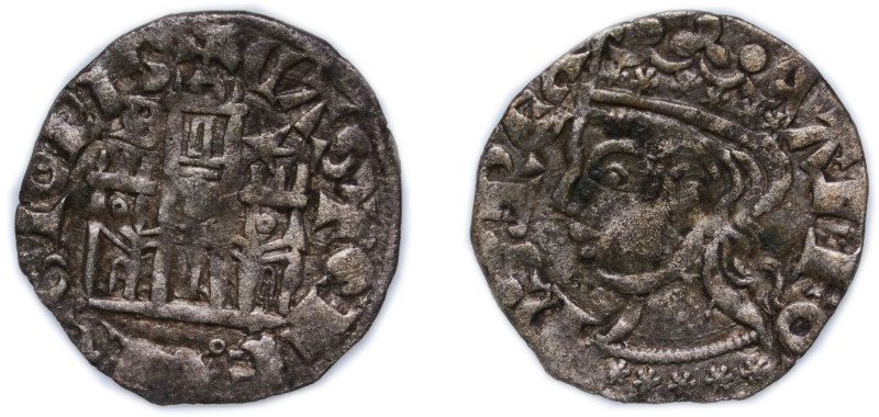 Spain Kingdom of Castile and Leon 1333 - 1350 B Dinero "Cornado" - Alfonso XI Bi...