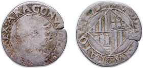 Spain Kingdom of Majorca Spanish states (1479-1516) 1 Real - Ferdinandus II (three pointed crown) Silver 2g VF Cru 1182