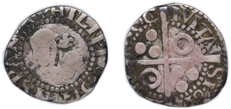 Spain Principality of Catalonia Spanish states 1614 ½ Croat - Felipe III (long c...