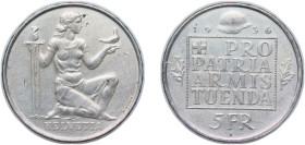 Switzerland Federal State 1936 B 5 Francs (War bond) Silver (.835) Bern Mint (200000) 15g UNC HMZ 2 1223a Divo/Tob19 329 KM 41 Schön 37 Y 46