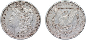 United States Federal republic 1879 O 1 Dollar "Morgan Dollar" Silver (.900) New Orleans Mint (2887000) 26.8g XF KM 110