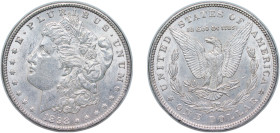 United States Federal republic 1898 1 Dollar "Morgan Dollar" Silver (.900) Philadelphia Mint (5884000) 26.8g UNC KM 110