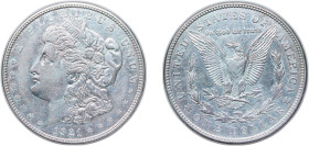 United States Federal republic 1921 D 1 Dollar "Morgan Dollar" Silver (.900) Denver Mint (20345000) 26.8g XF KM 110