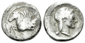 Calabria, Tarentum Drachm circa 470-450