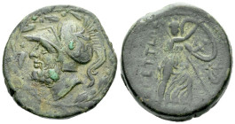 Bruttium, Brettii Double unit circa 208-203 BC