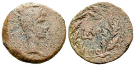 Egypt, Alexandria Octavian as Augustus, 27 BC – 14 AD Obol circa 9-10 (year 39)