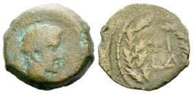 Egypt, Alexandria Tiberius, 14-37 Dichalkon circa 17-18 (year 4)