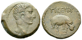 Egypt, Alexandria Tiberius, 14-37 Obol circa 18-19 (year 5)