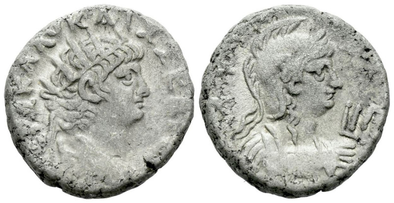 Egypt, Alexandria Nero, 54-68 Tetradrachm circa 66-67 (year 13), billon 23.10 mm...