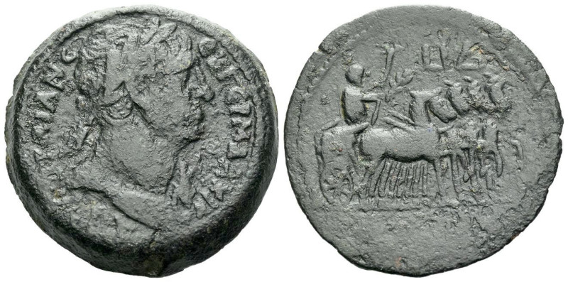 Egypt, Alexandria Trajan, 98-117 Drachm circa 110-111 (year 14), Æ 32.80 mm., 20...