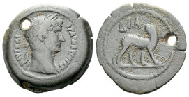 Egypt, Alexandria Hadrian, 117-138 Obol circa 126-127 (year 11)