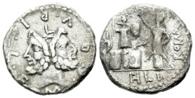 M. Furius L.f. Philus Denarius circa 121