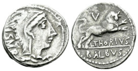 L. Thorius Balbus Denarius circa 105