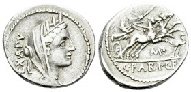 C. Fabius C.f. Hadrianus Denarius circa 102