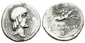 L. Piso Frugi. Denarius circa 90