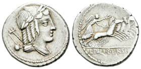 L. Iulius Bursio Denarius circa 85