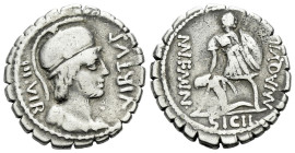 Mn. Aquillius. Denarius serratus circa 71