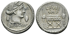 L. Furius Cn. f. Brocchus. Denarius circa 63 - Ex NAC sale 84, 2015, 1671.