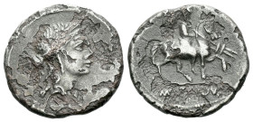 M. Aemilius Lepidus. Denarius (fouree) circa 61