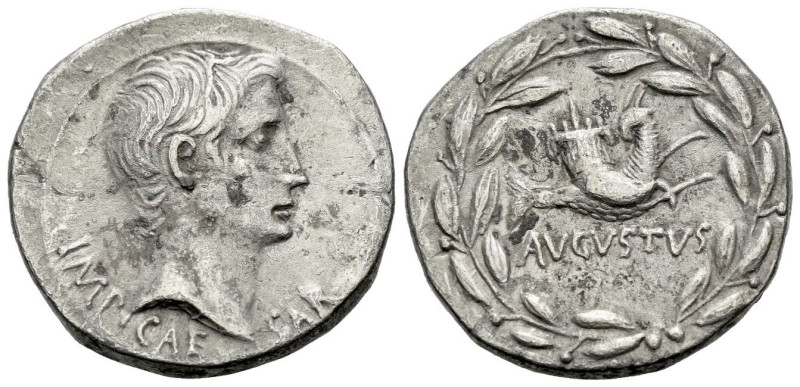 Octavian as Augustus, 27 BC – 14 AD Tetradrachm Ephesus circa 25, AR 26.00 mm., ...