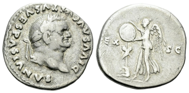 Divus Vespasianus Denarius Rome 80-81, AR 18.00 mm., 3.39 g.
Laureate head r. R...