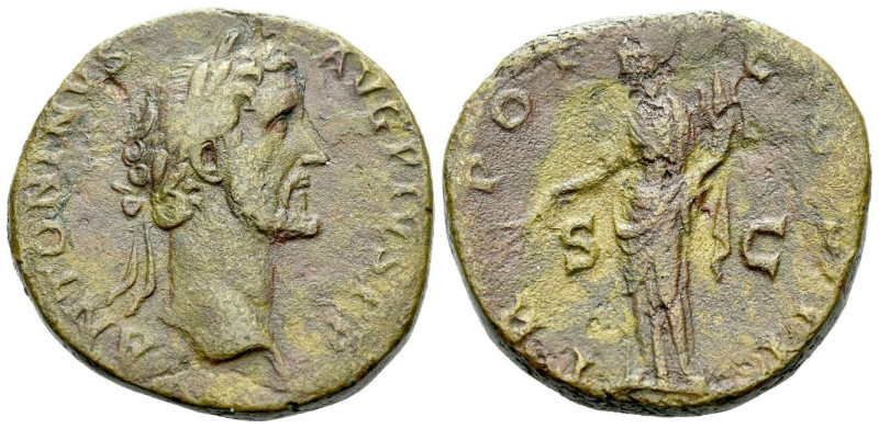 Antoninus Pius, 138-161 Sestertius Rome 139, Æ 31.00 mm., 27.20 g.
Laureate hea...