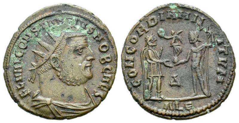 Constantius I, 305-306 Radiate Alexandria circa 305-306, Æ 20.00 mm., 3.37 g.
R...