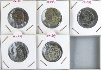 CELTIBERIAN COINS
Lote 5 monedas 4 Ases y 1 Semis. BOLSCAN, CONTEBACOM, BELIGION, BILBILIS y CELSE. A EXAMINAR. BC a MBC.