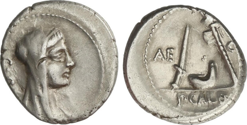ROMAN COINS: ROMAN REPUBLIC
Denario. 69 a.C. SULPICIA. P. Sulpicius Galba. Anv....