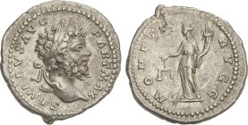 ROMAN COINS: ROMAN EMPIRE
Denario. 198-202 d.C. SEPTIMIO SEVERO. Anv.: L SEPT SEV AVG IMP XI PART MAX. Busto laureado a derecha. Rev.: MONETA AVGG. M...