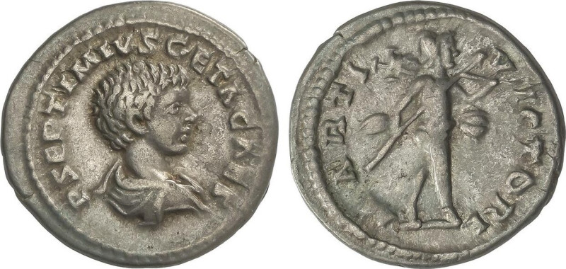 ROMAN COINS: ROMAN EMPIRE
Denario. 198-209 d.C. GETA. Anv.: P SEPTIMIVS GETA CA...