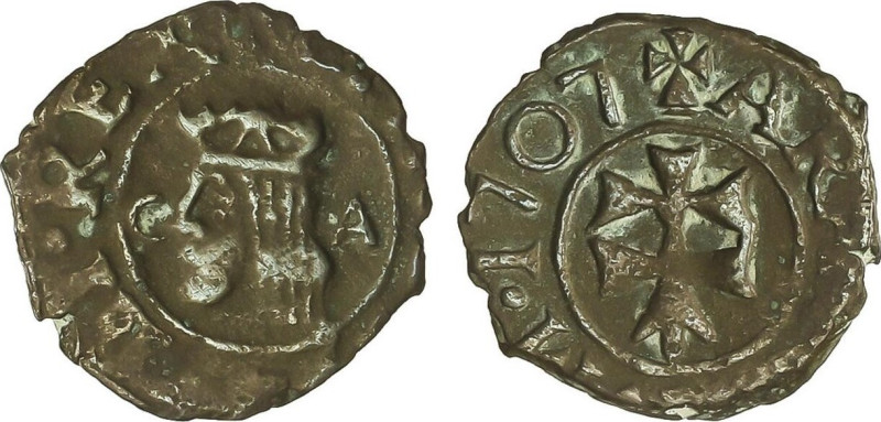 SPANISH MONARCHY: CHARLES III Pretender
Dinero. 1707. ZARAGOZA. 0,48 grs. AC-13...