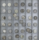 PESETA SYSTEM: LOTS
Lote 39 monedas 2 Pesetas. 1870 a 1882. GOBIERNO PROVISIONAL y ALFONSO XII. Muchas repetidas. A EXAMINAR. (Algunas con manchas). ...