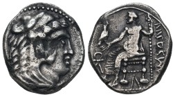 EASTERN EUROPE. Imitations of Alexander III of Macedon. Late 3rd-2nd centuries BC. AR Tetradrachm. Imitating Uncertain mint issue.
Obv: Head of Herak...