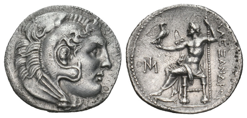 KINGS OF MACEDON. Alexander III 'the Great' (336-323 BC). Drachm. Miletos.
Obv: ...