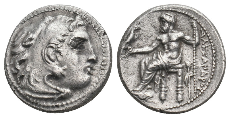 KINGS OF MACEDON. Alexander III 'the Great' (336-323 BC). Drachm. Uncertain.
Obv...