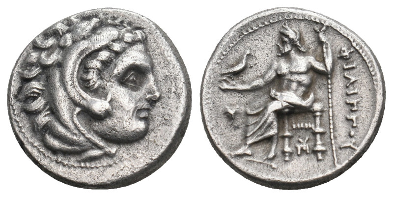 KINGS OF MACEDON. Philip III Arrhidaios (323-317 BC). Drachm. Uncertain mint.
Ob...
