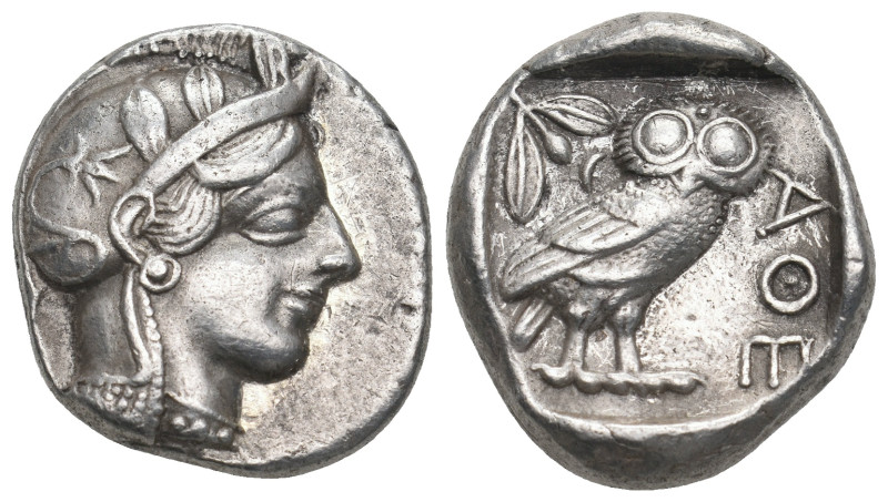 ATTICA. Athens. Tetradrachm (Circa 454-404 BC).
Obv: Helmeted head of Athena rig...