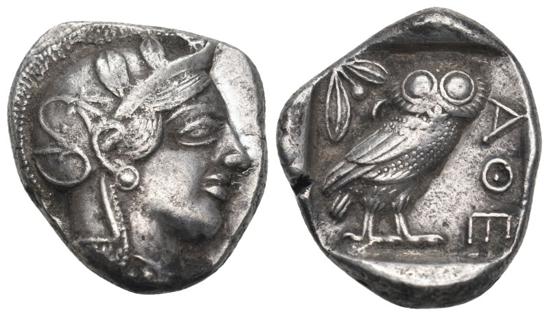 ATTICA. Athens. Tetradrachm (Circa 454-404 BC).
Obv: Helmeted head of Athena rig...
